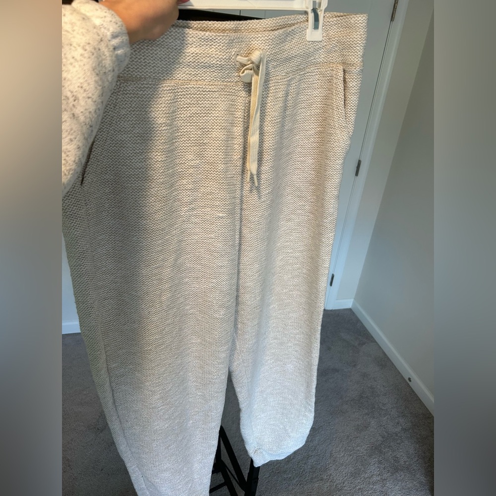 Aerie Cream Track Pants